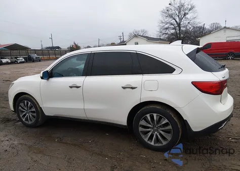 2014 Acura Mdx Technology Package from USA, damaged, VIN 5FRYD3H44EB005449